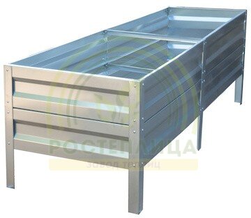 Оцинкованные грядки высотой 40 см